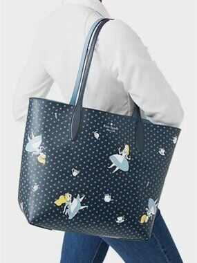 Kate Spade x Disney Alice in Wonderland Tote Bag EUC